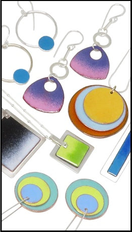 Sifted Glass Enamel Jewelry